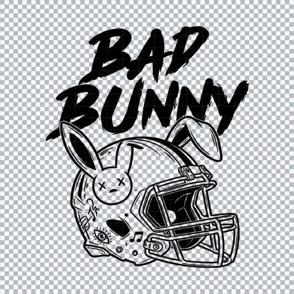 Bad bunny football helmets