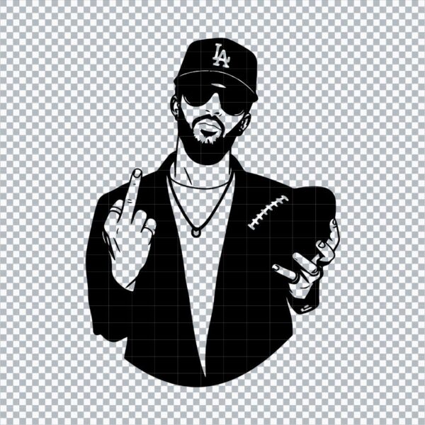 Bad Bunny NFL Funny SVG, PNG, DXF and EPS
